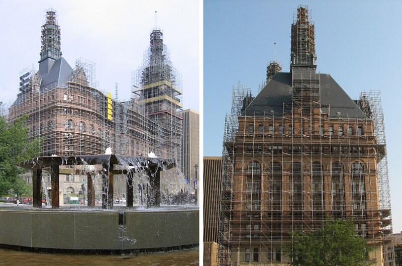 remodeling of the Milwaukee City Hall