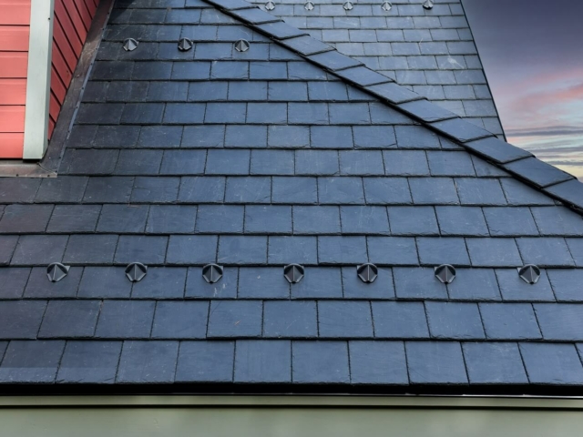 real slate roof detail